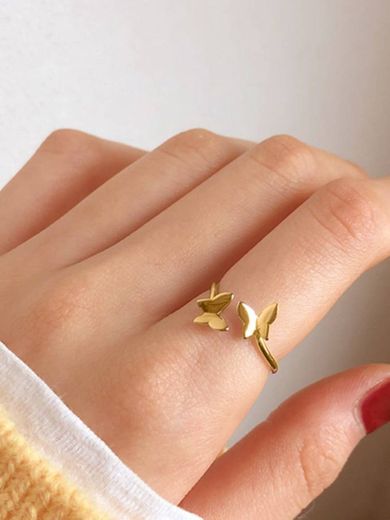 Anillo con mariposa