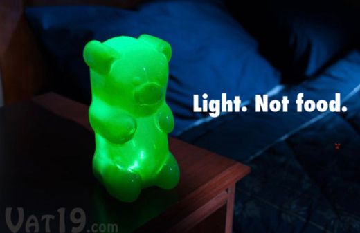 Gummygoods Squeezable Gummy Bear Night Light for Kids