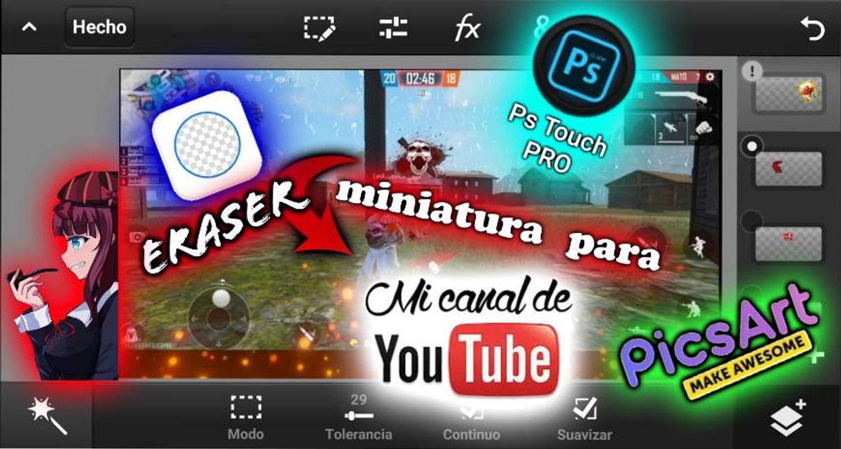 Moda Como crear miniaturas para tus videos d3 YouTube👍 🔥