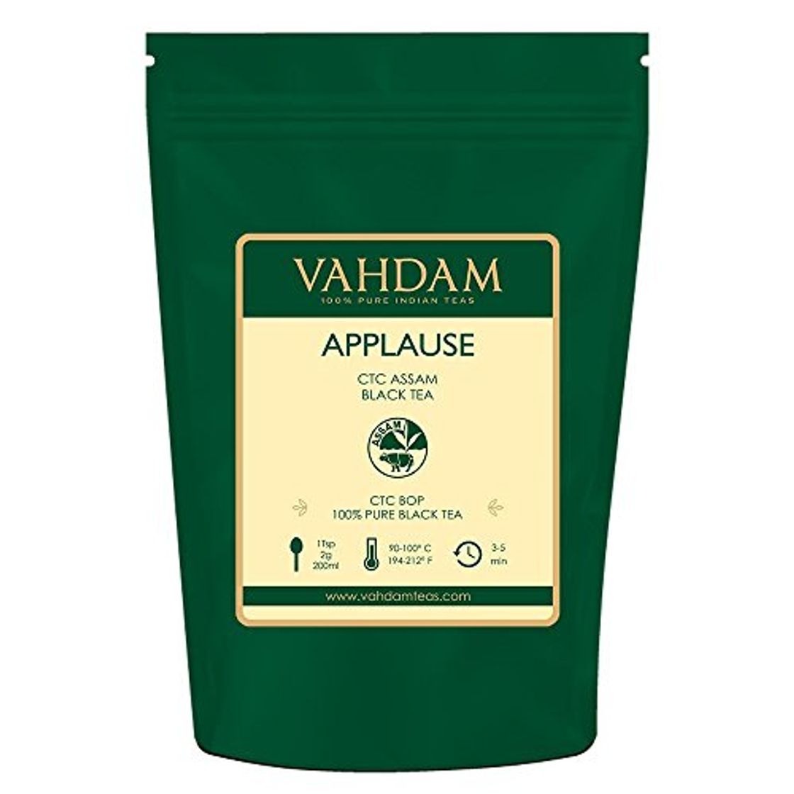 Producto VAHDAM, hoja suelta de té negro de Assam CTC (más de 100