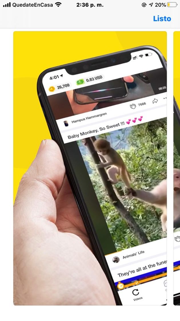 Moda ClipClaps es una buena app que ganas solo con ver videos 