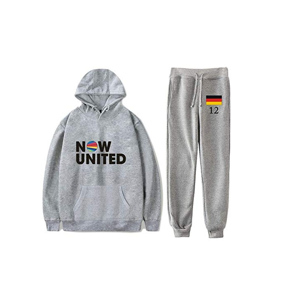 Social WAMNI Fashion 2020 Now United Conjunto de dos piezas con capucha y pantalones largos con la bandera de Alemania Sina Deinert 12 Jersey unisex Harajuku