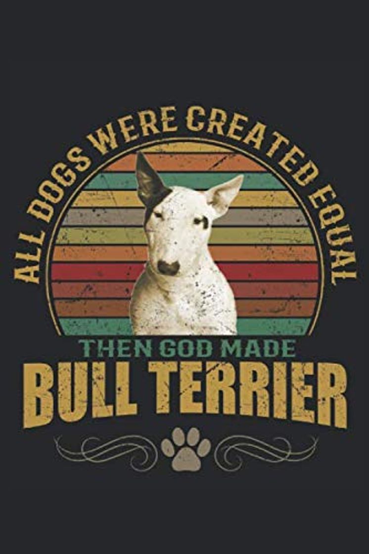 Notebook Bull Terrier: Libro a righe 6x9 pollici con 120 pagine