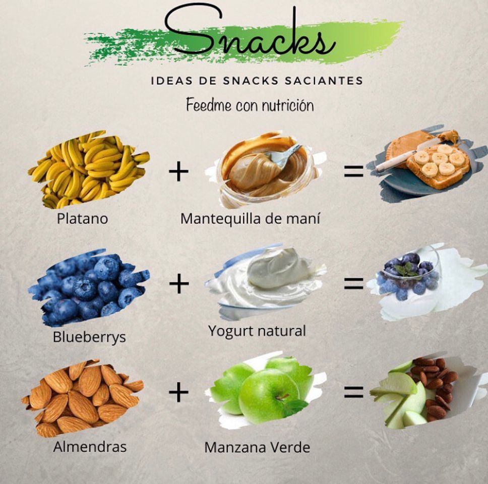 Moda Ideas de snacks que causan saciedad ✨