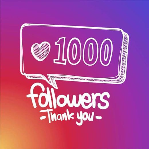 1000 followers