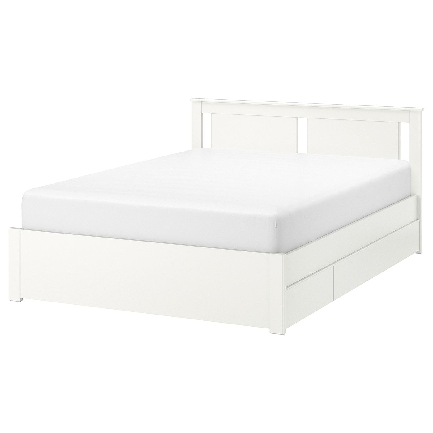 Moda SONGESAND Estructura de cama con 4 cajones - blanco, Lönset ...