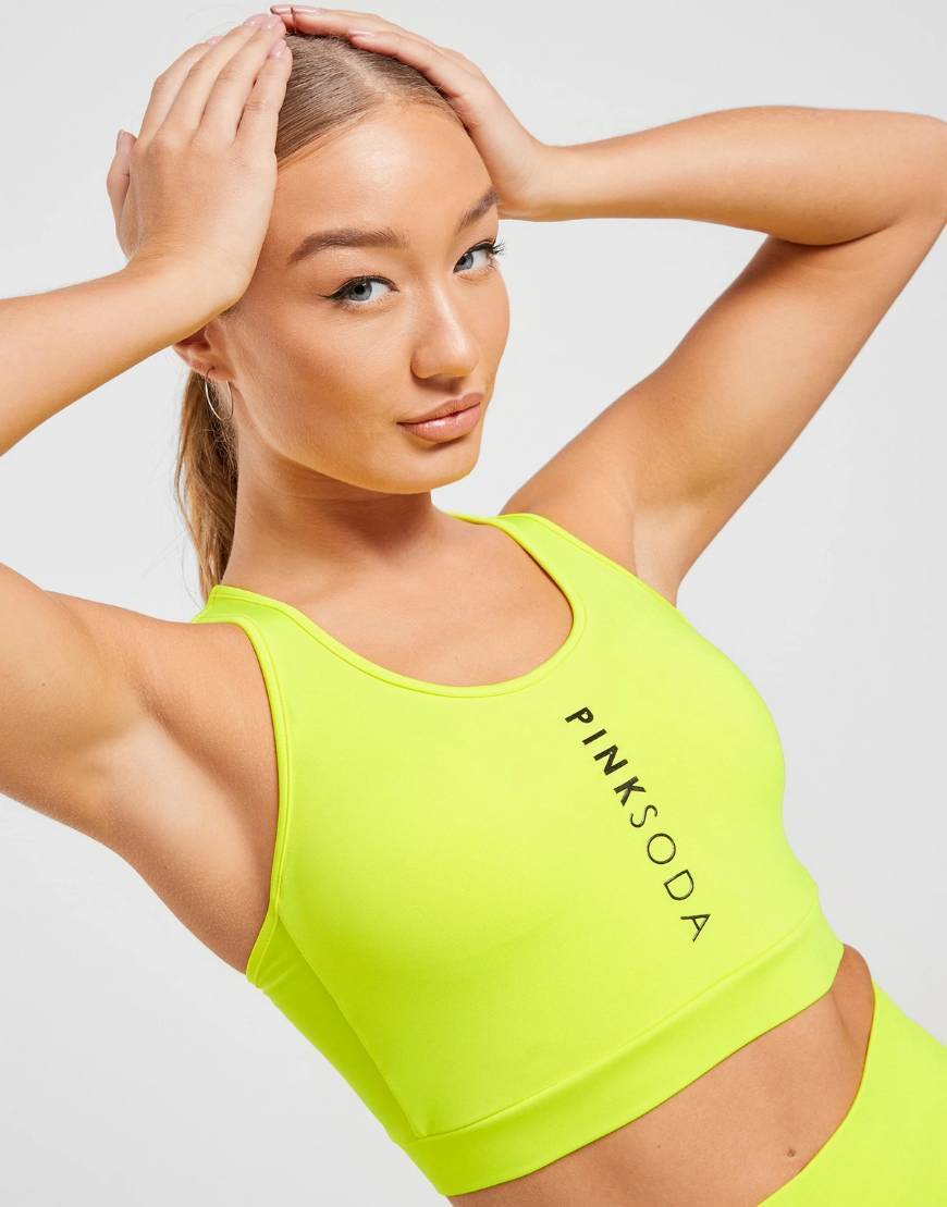 Products Pink soda sport bra neon