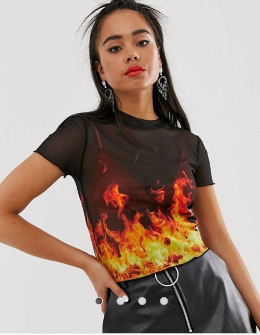 Fashion Crop top llamas bershka