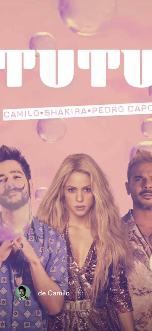 Canción Tutu - Shakira, Camilo 💙💙💙 si te gusta 