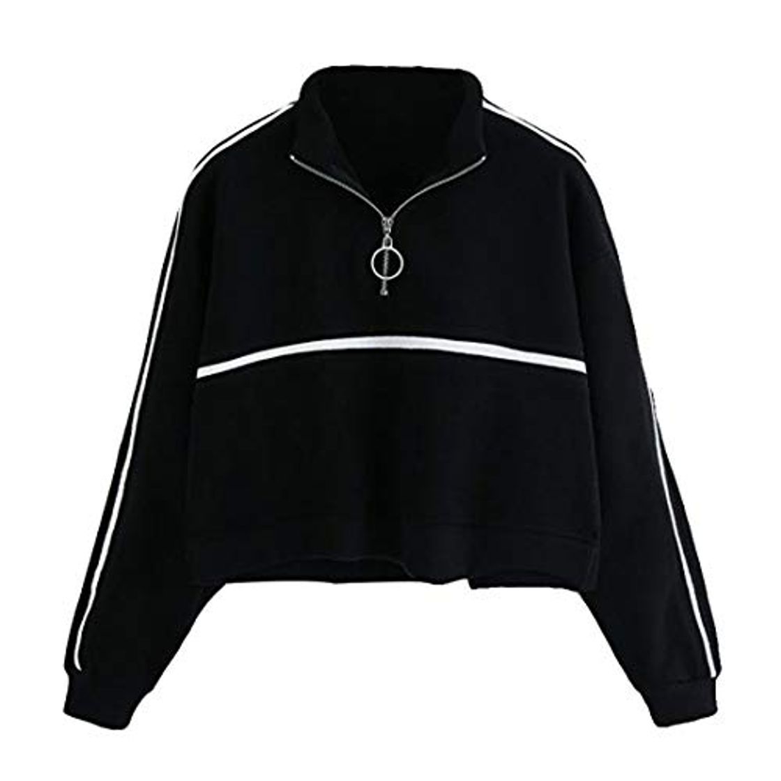 Overdose Sudadera Casual Womens Long Sleeve Sweatshirt Jumper Pullover Strapless Blusa Top