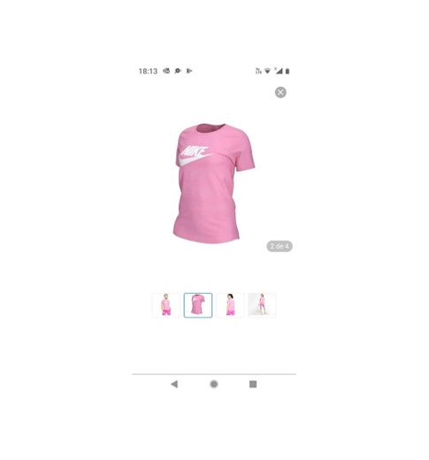 Playera Deportiva Nike Sportswear Essential color Rosa 3352192