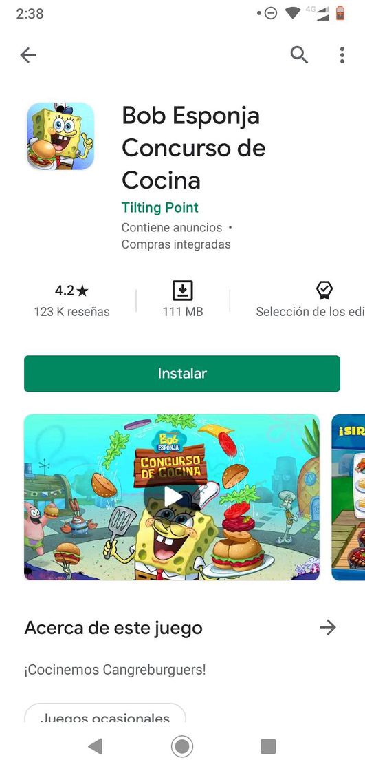 Videojuegos SpongeBob: Krusty Cook-Off - Apps on Google Playstore