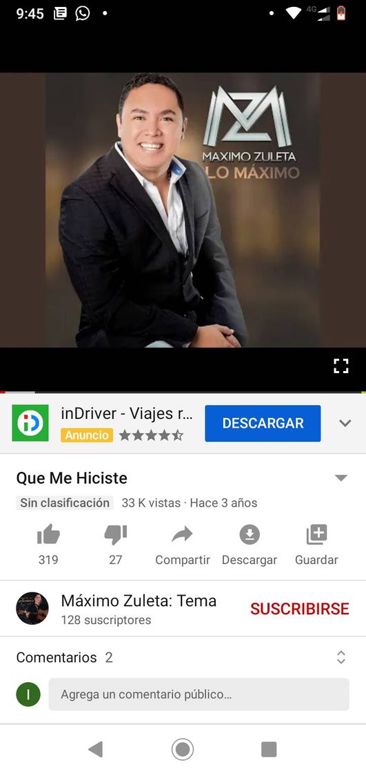 Canción Que me hiciste Máximo Zuleta 