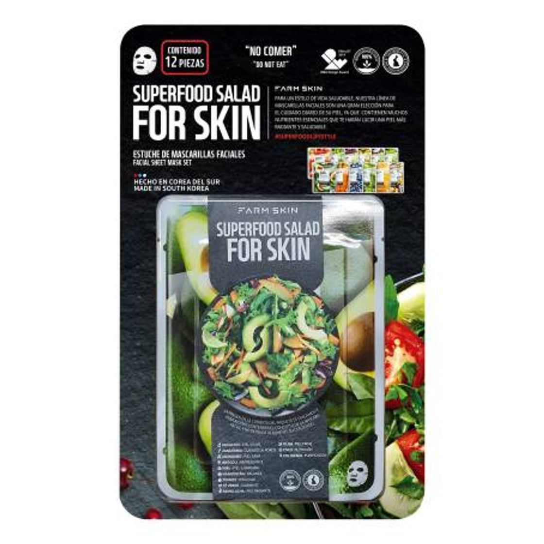 Moda Mascarilla Facial Farm Skin 12 pzas | Sam's Club