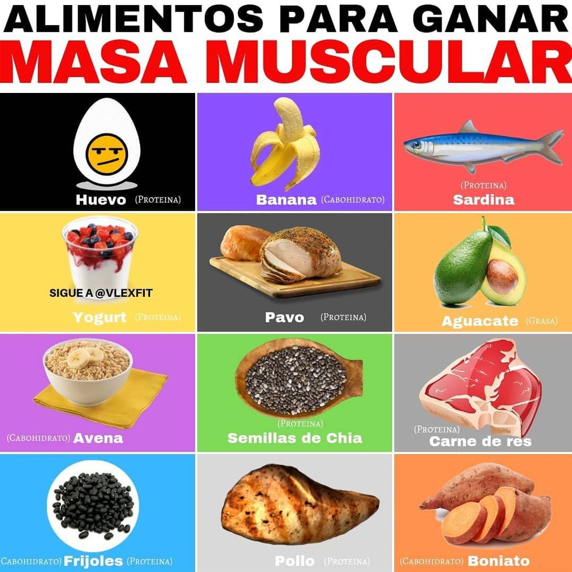 Moda Alimentos para ganar masa muscular