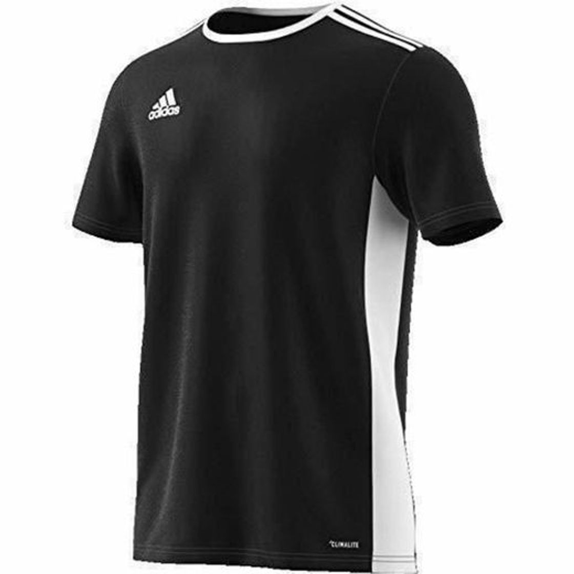 Social adidas Entrada 18 JSY Jersey de Fútbol de Manga Corta, Hombre, Negro