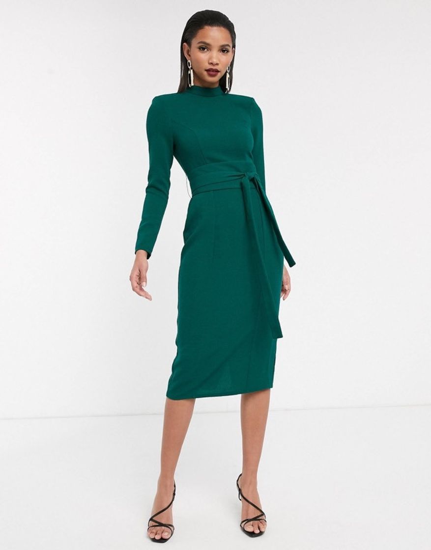 Product Vestido verde lazado