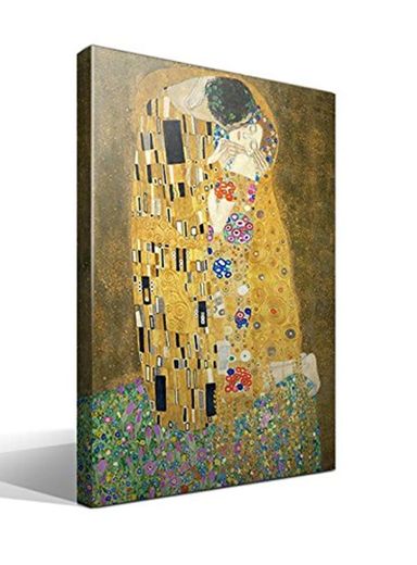Cuadro Canvas El Beso de Gustav Klimt - Ancho