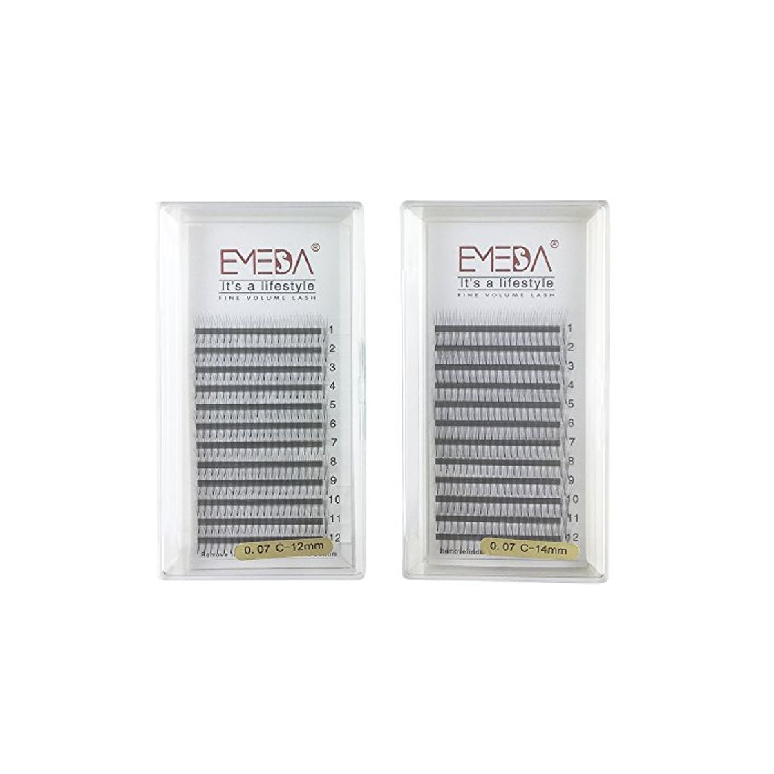 Producto emeda 2 paquetes 3d W volumen grupo extensión de pestañas natural falsas