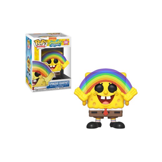 Funko- Pop Vinilo: Spongebob Squarepants S3: Patrick w/Board Figura Coleccionable, Multicolor
