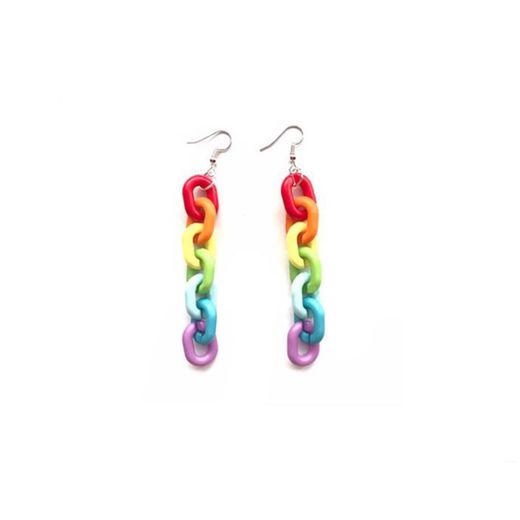 Rainbow Chain Earrings – Boogzel Apparel