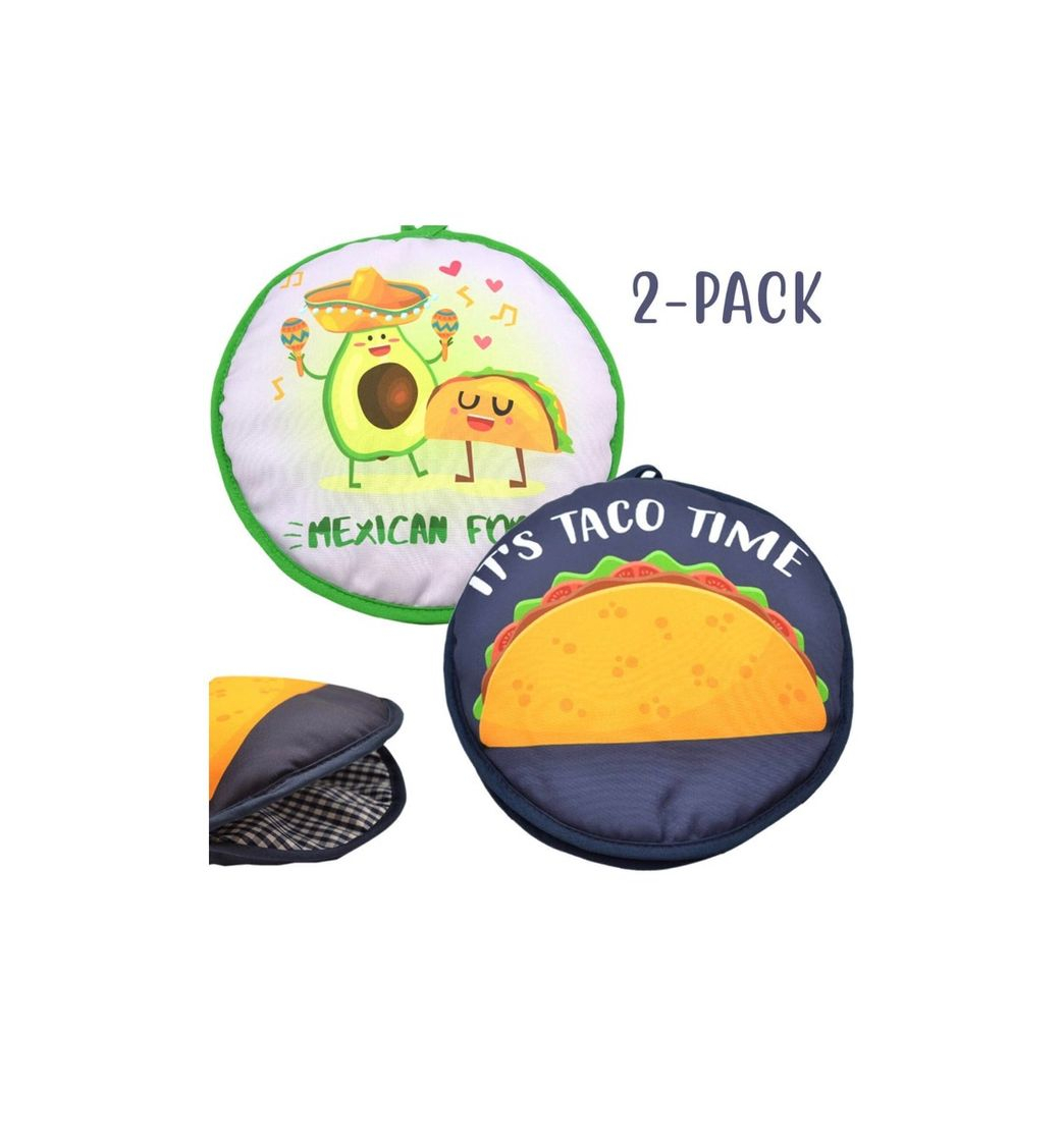 Producto Grahmart Tortillero de Tela - Pack de 2 calentadores de tortilla mexicanos