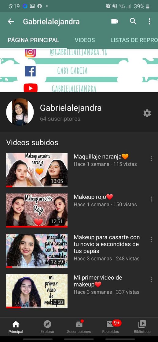 Moda Mi canal de YouTube