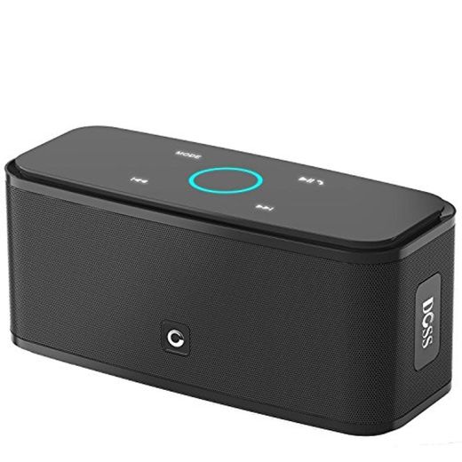 DOSS SoundBox - Altavoz Bluetooth con Tacto Sensible, Potente Subgrave 12W,Doble Controlador