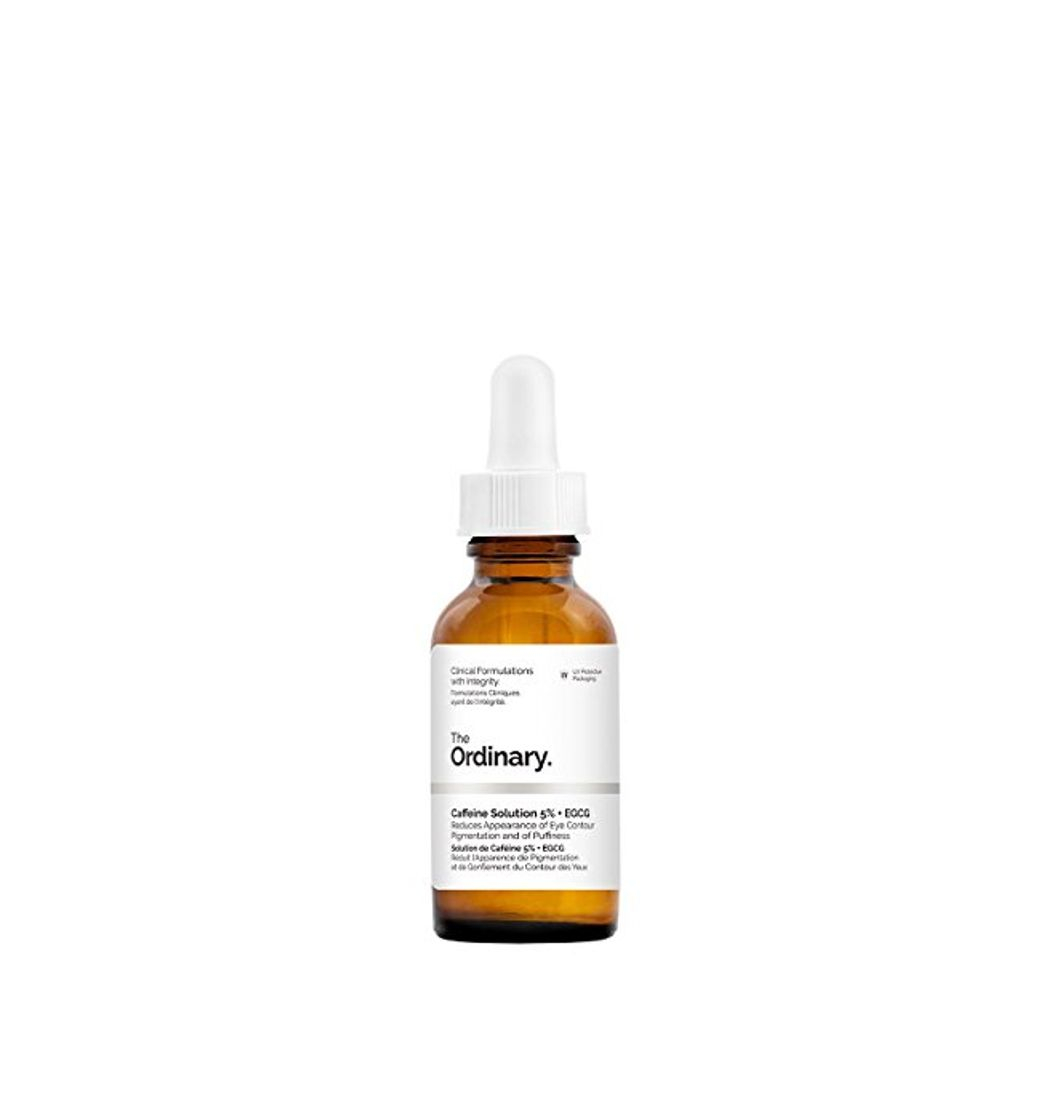 Beauty Solución The Ordinary, de cafeína 5%