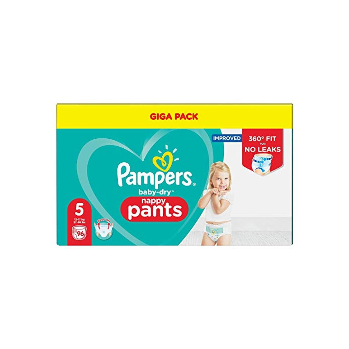 Belleza Pampers Baby-Dry 81681814 pañal desechable Niño/niña 5 96 pieza(s) - Pañales desechables