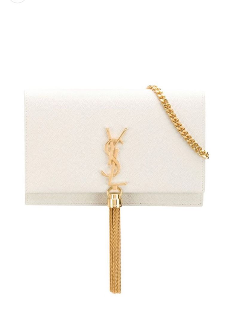 Moda Saint Laurent 
Clutch 'Kate' de couro 