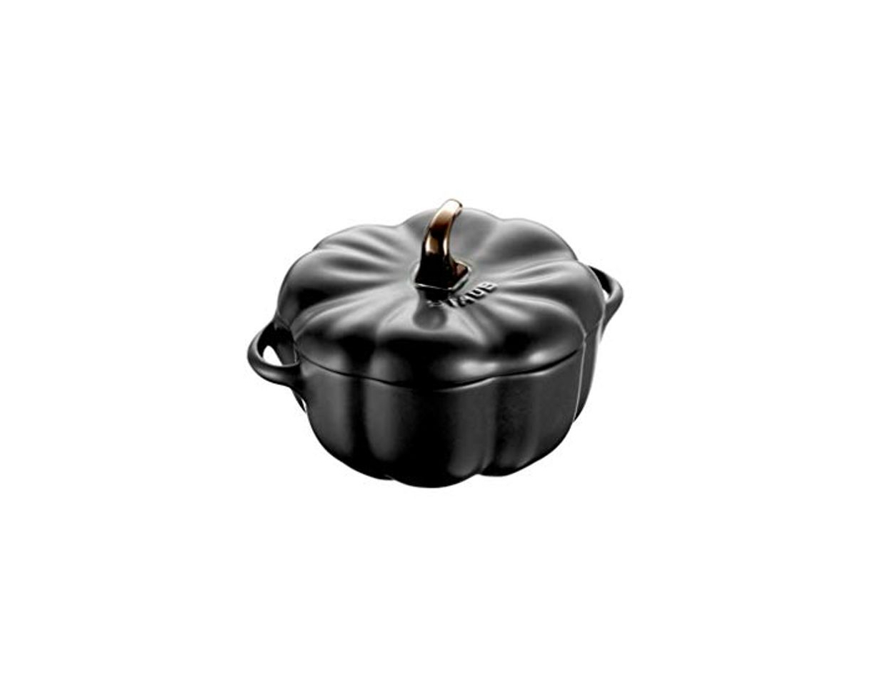 Product Cocotte abóbora preta de cerâmica da Staub - Preto