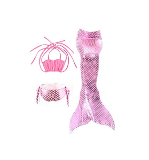 Le SSara Sea-Maid Trajes de baño Sirena Concha Traje de baño 3pcs