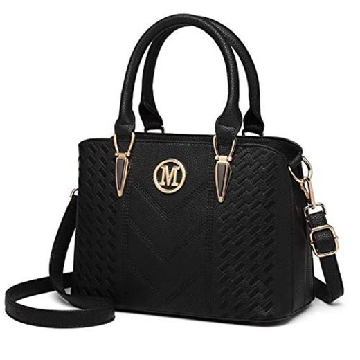 Miss Lulu Bolso de Mano para Mujer Elegante Bolso de Compras con