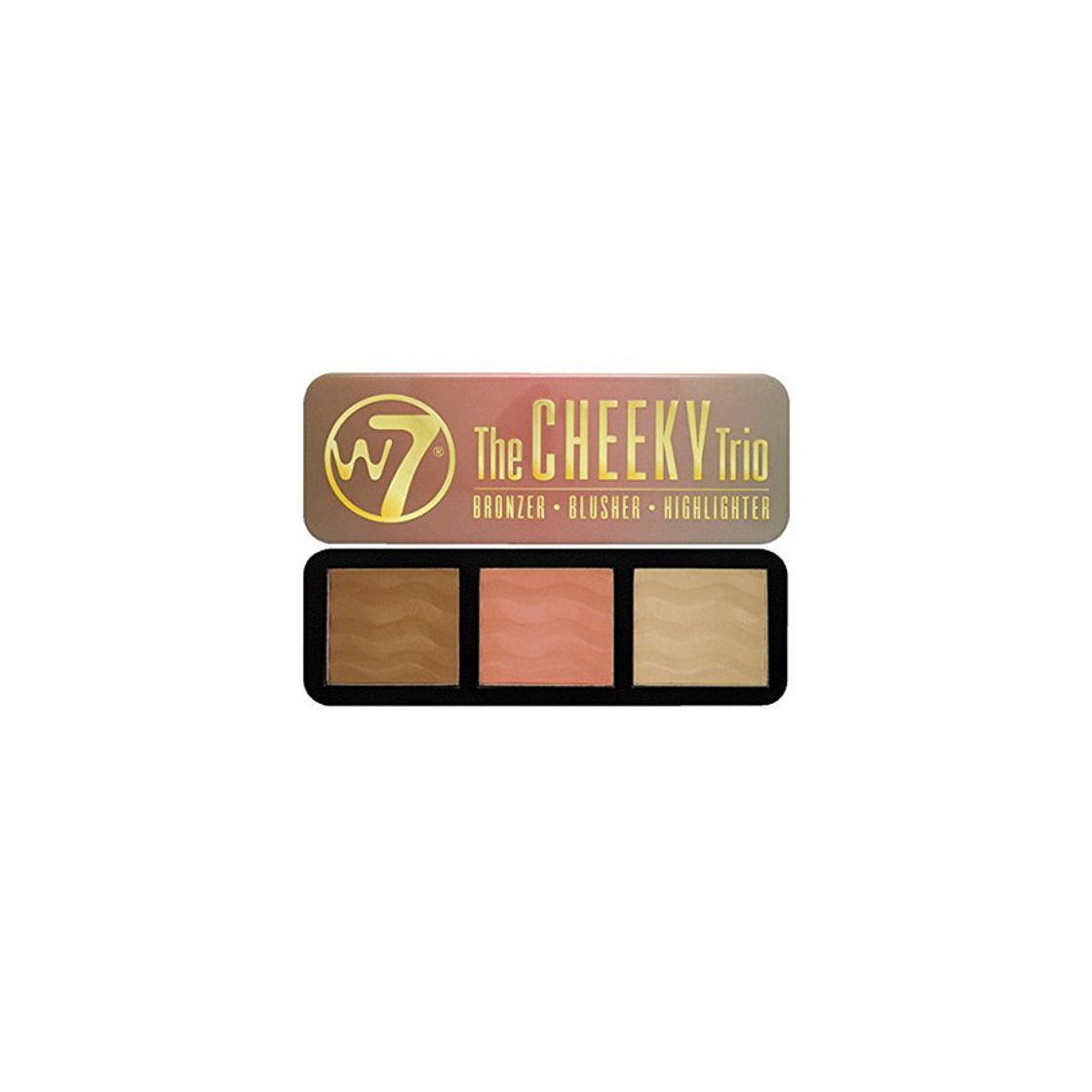 Social W7 The Cheeky Trío Paleta 3 en 1 con Bronceador