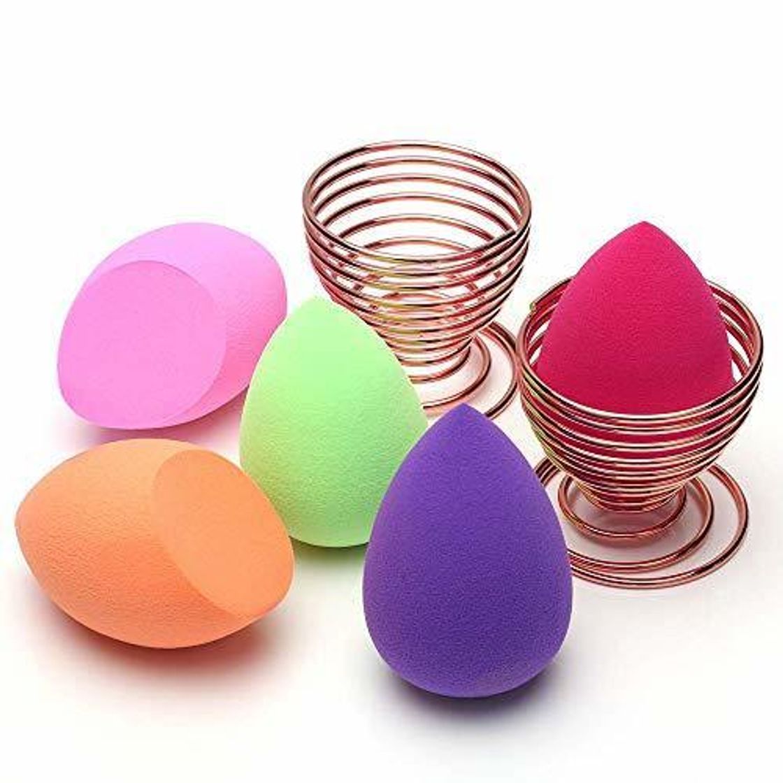 Social Esponja Maquillaje, O'Vinna [7-Pack] Esponjas para Maquillaje Facial de Belleza (5 Piezas