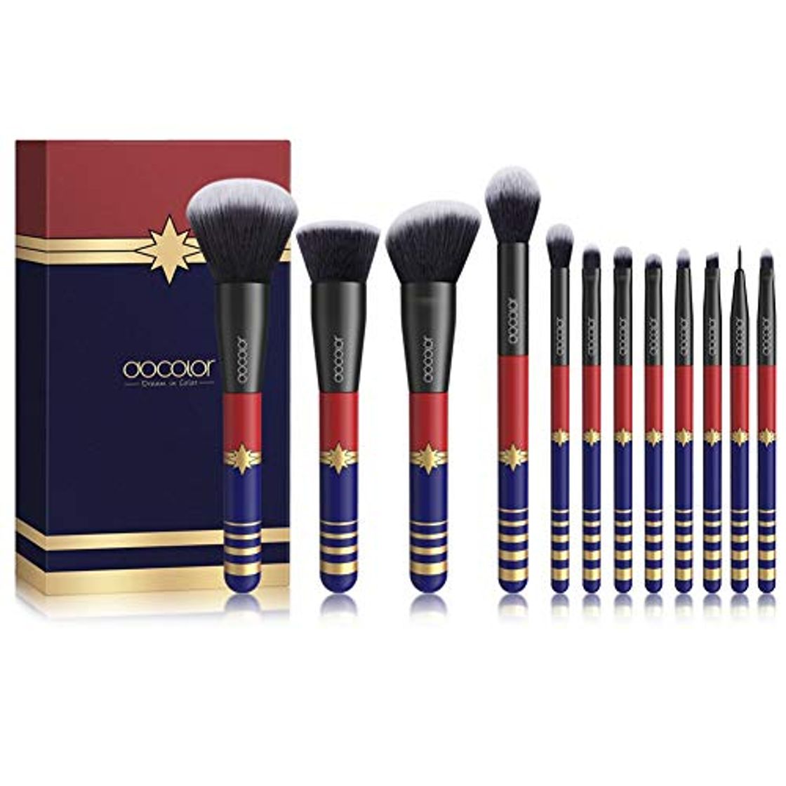 Social Brochas de Maquillaje 12 Piezas de Docolor