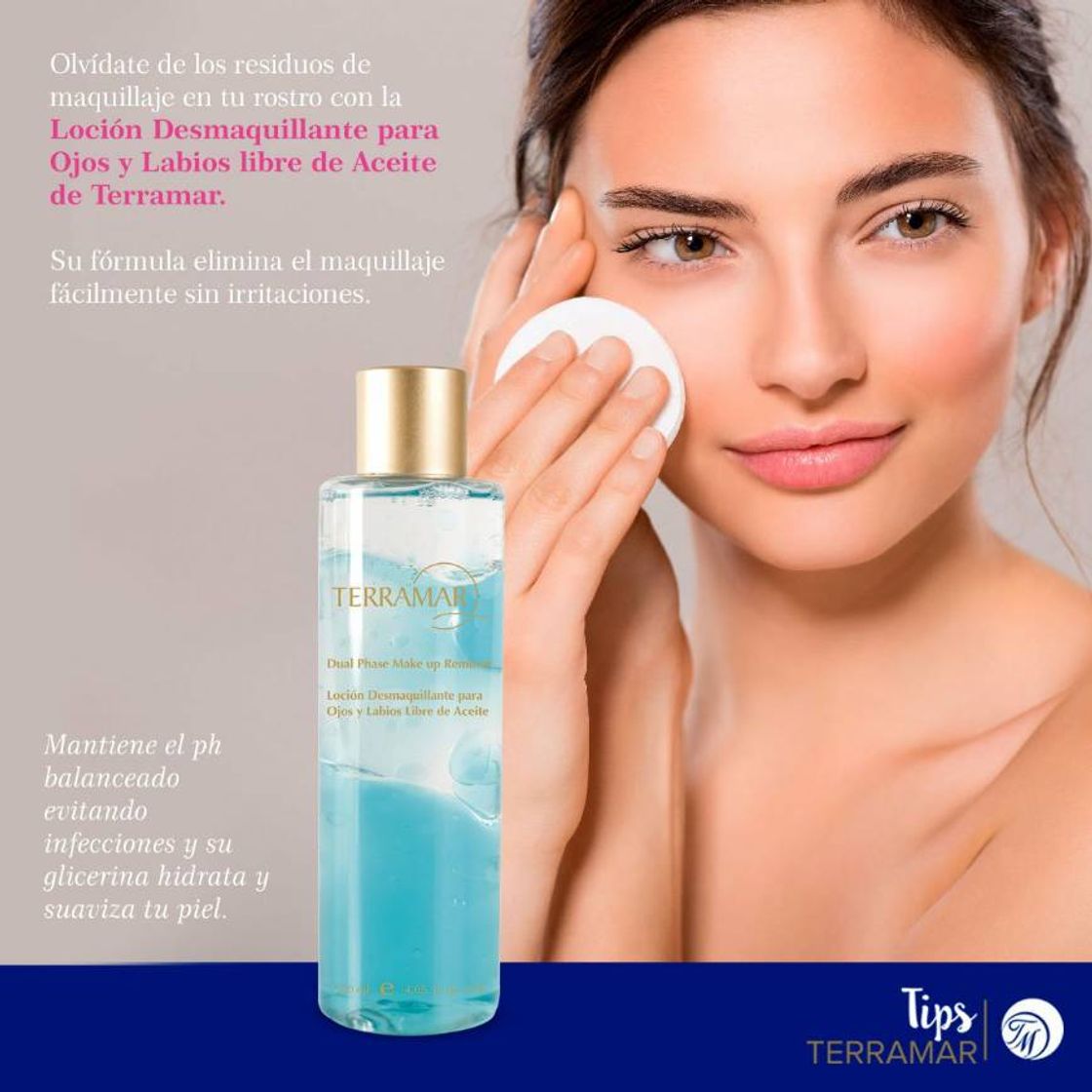 Social Desmaquillante para ojos y labios libre de aceite 