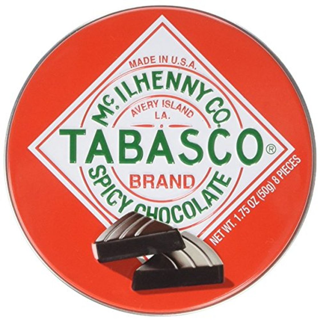 Products Mc Ilhenny Co Tabasco Brand Spicy Chocolate in collectable tin