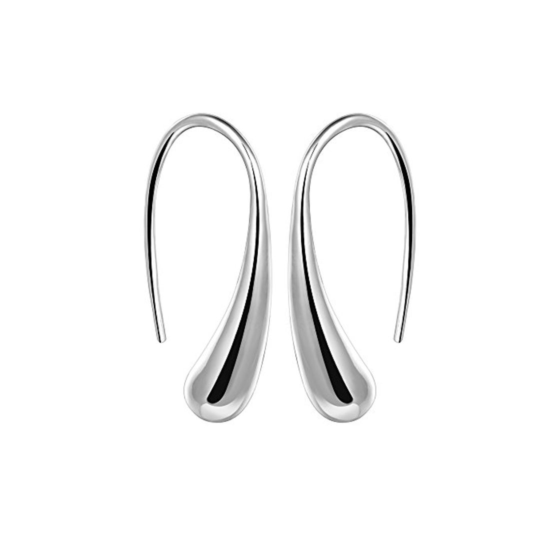 Social YAZILIND elegante joyer¨ªa de dise?o simple plata plateado gotas de agua aretes