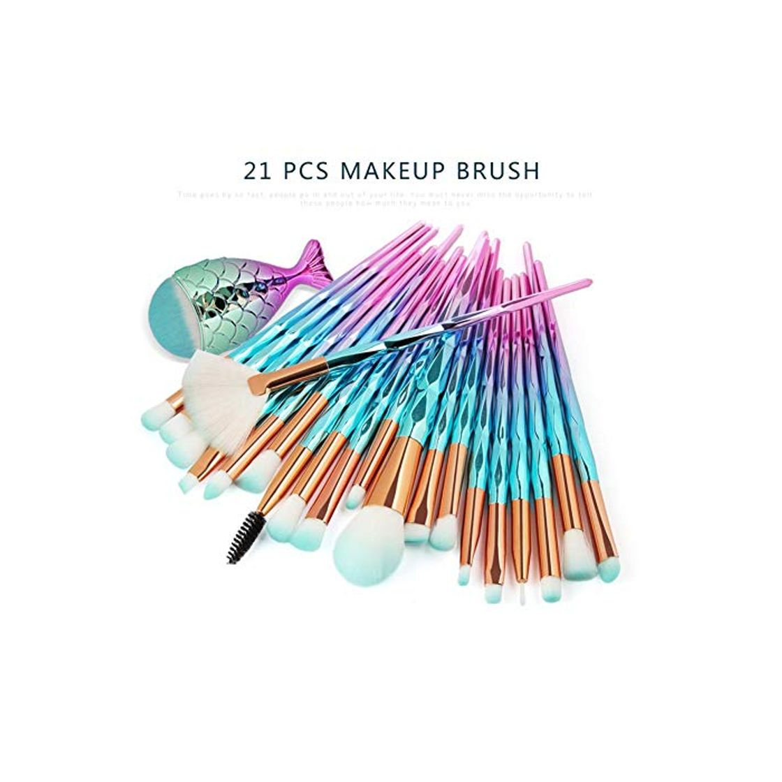 Social Make Up Brush Set Sirena Pincel de maquillaje Pincel cosmético Pincel de