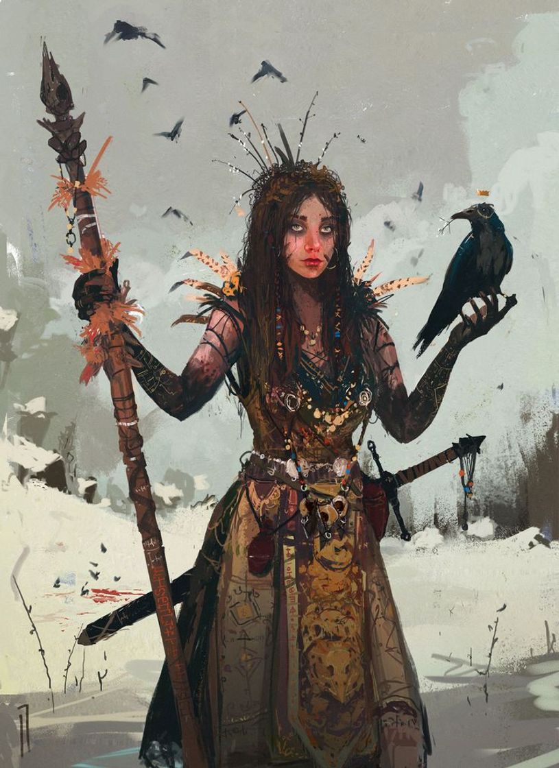 Moda Queen of Crows, Ismail Inceoglu on ArtStation 