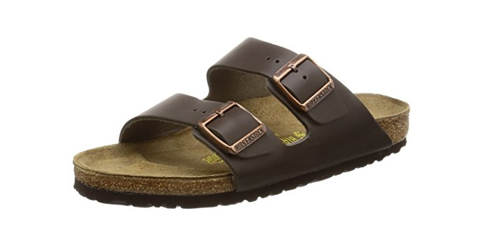 Moda Birkenstock Arizona, Zapatos con Hebilla Unisex Adulto, Marrón