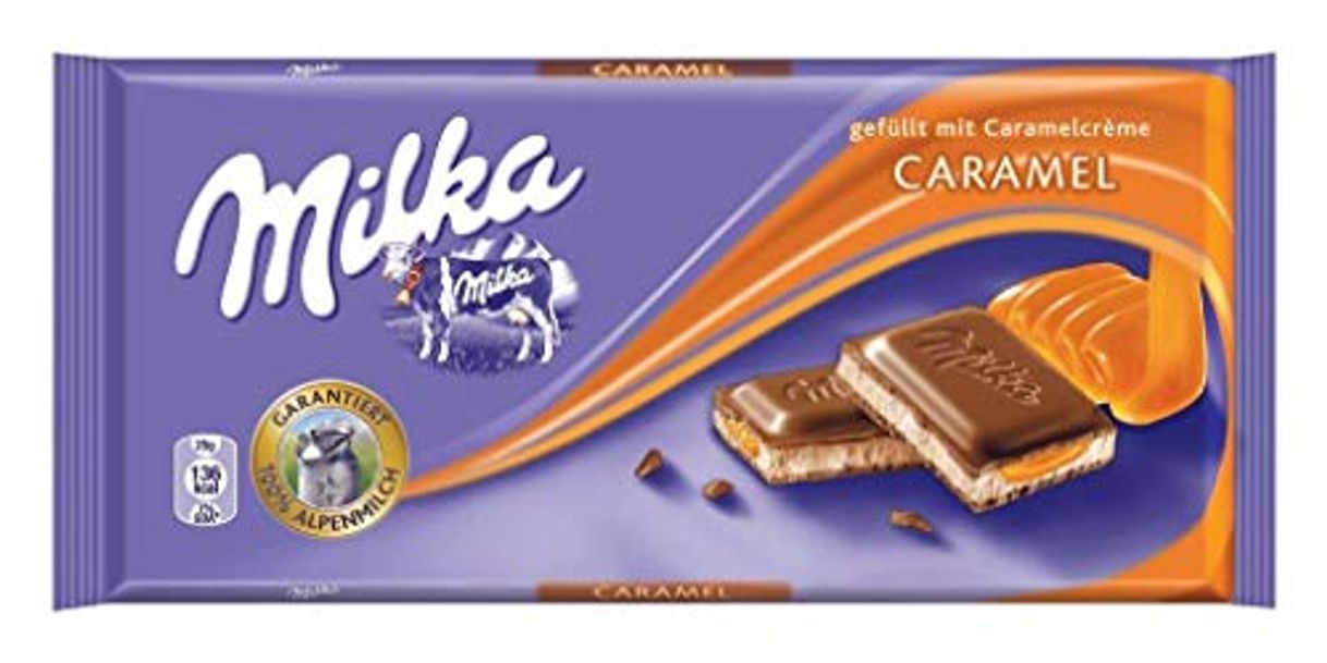 Product Milka Milk Chocolate with Caramel Filling 100 g