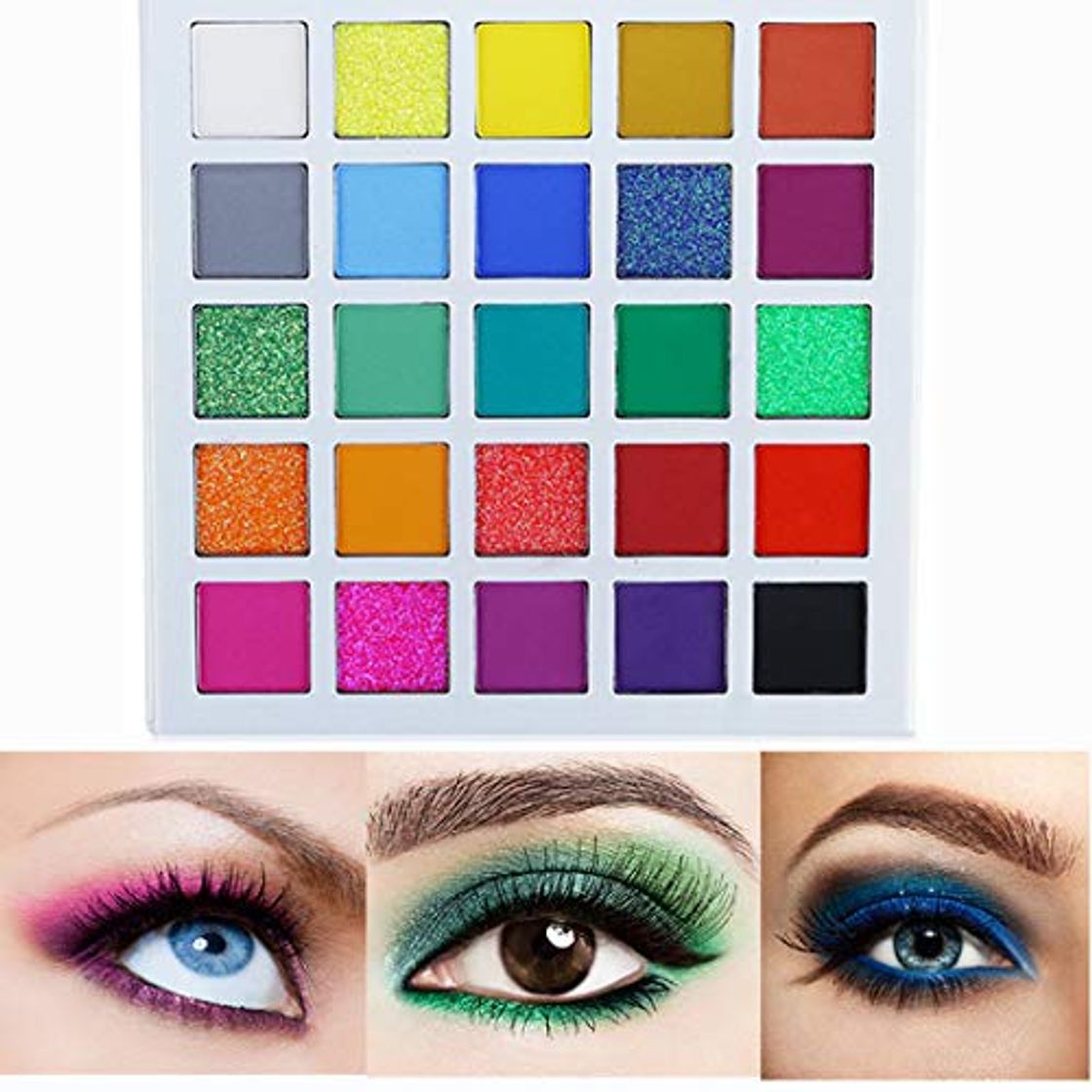 Product UCANBE BELLE Brillo Sombra de Ojos de Colores Rainbrow Pigmento de Sombra de Ojos Paleta de Maquillaje a Prueba de Agua Shimmer Cosméticos maquiagem Paleta de