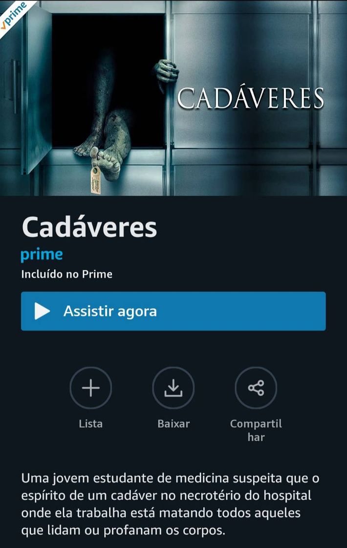 Película Cadáveres 