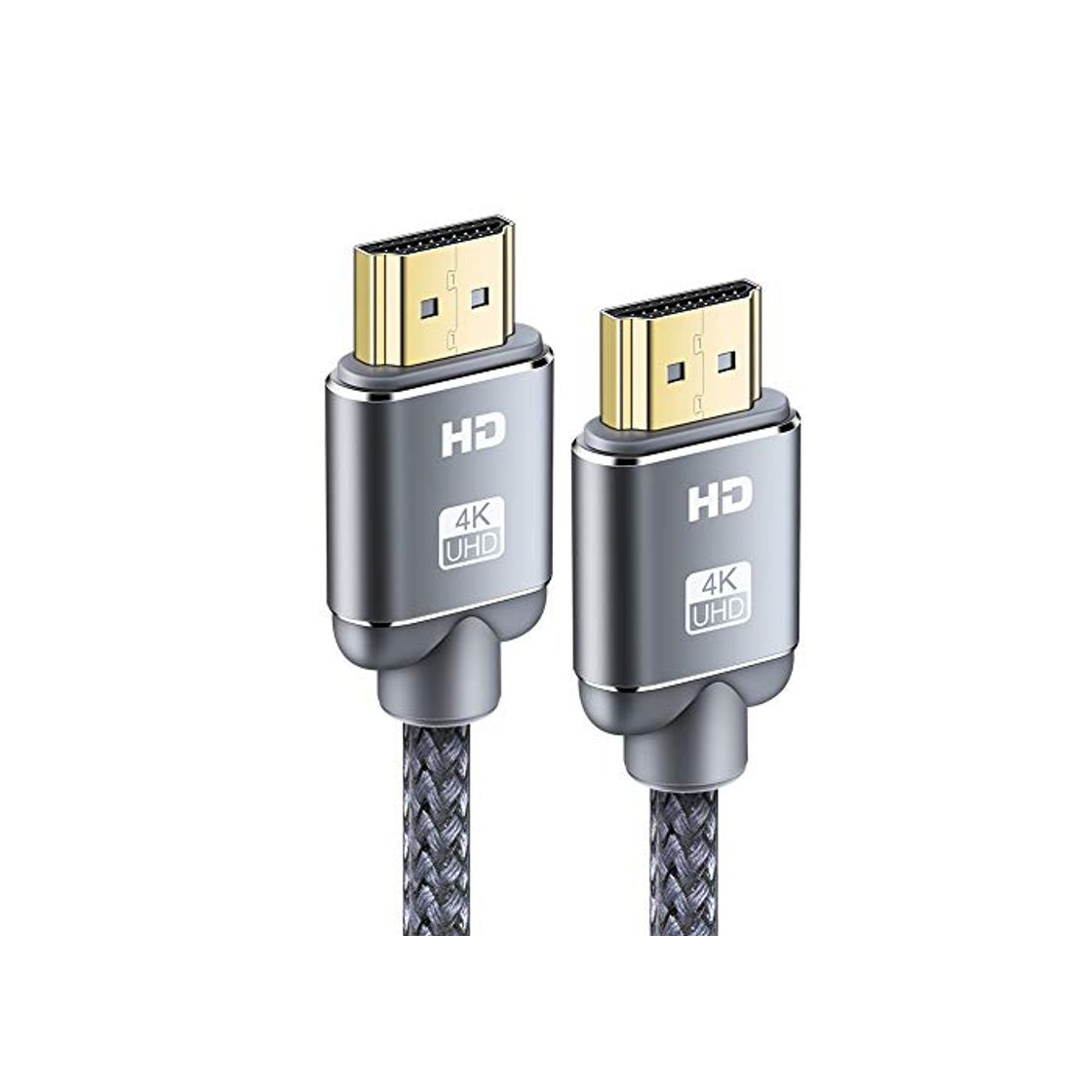 Social Cable HDMI 4K 2m-Snowkids Cable HDMI 2.0 Alta Velocidad Trenzado de Nailon