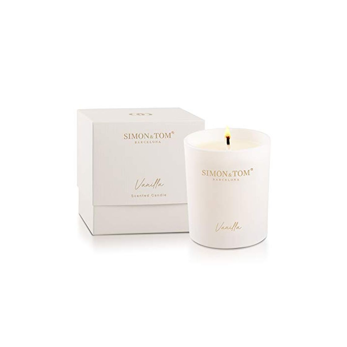 Social Simon & Tom - Lujosa Vela Perfumada de Cera de Soja Natural
