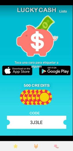 Lucky cash app de pago por jugar código 3J3LE