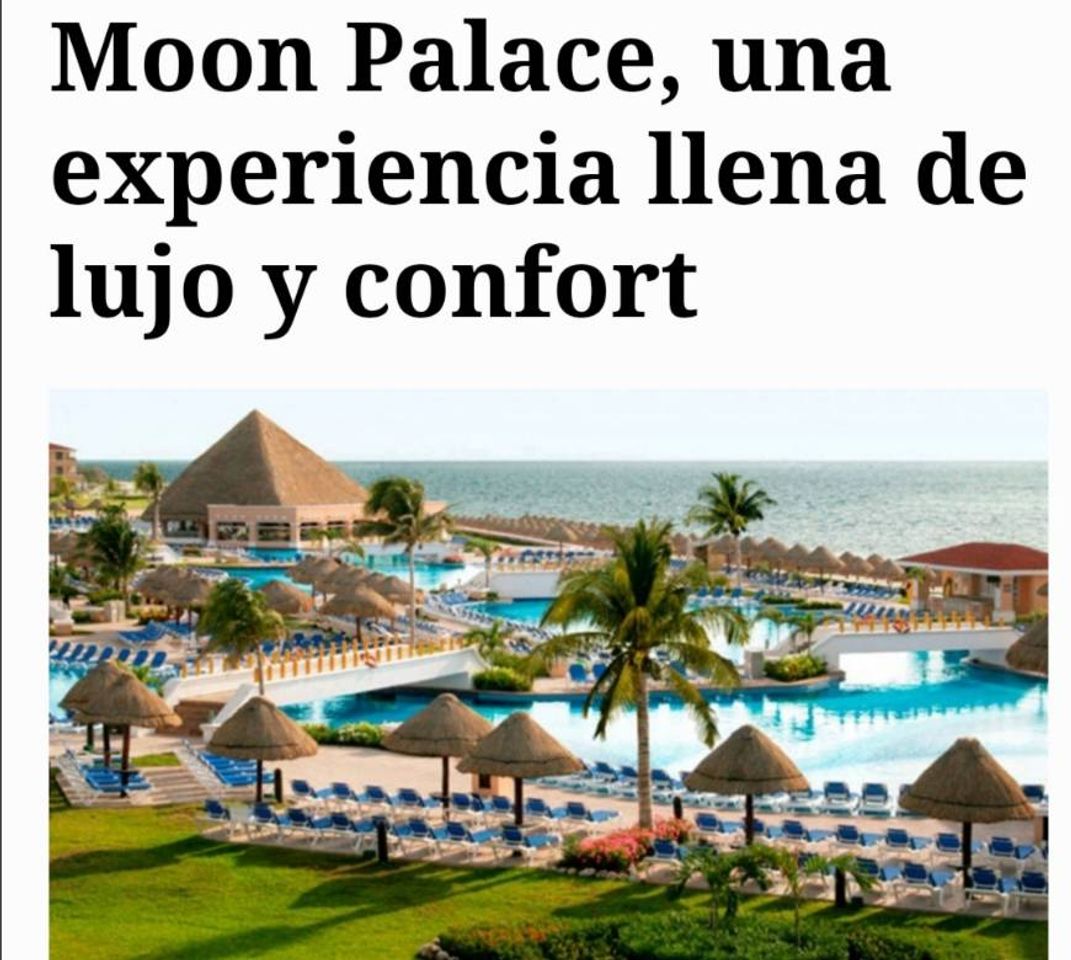 Place Moon palace cancun